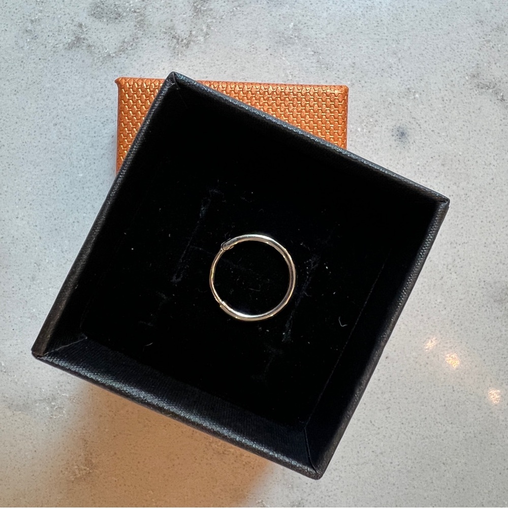 12mm Hinged clicker cartilage hoop earring